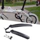 thumbnail image 1 of Guardabarros universales para eléctrica, 2 uds., accesorios de cubierta , guardabarros plegable para de carretera, , 16 pulgadas a 20 pulgadas SOLEDAD Guardabarros de bicicleta, 1 of 9