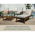 thumbnail image 3 of Cabana Stripe Stone Grey Highback Dining Chair Cushion, 3 of 8