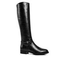 thumbnail image 2 of Ferwind Women's Riding Boots Textured Upper Low Heels Adult Black 10, 2 of 8