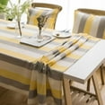 thumbnail image 1 of Nappe à Rayures Colorées Boho en Coton et Lin, Imperméable, Couvre-Table, Décoration de Table pour Salle à Manger, Restaurant, Fête, 1 of 5
