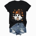 thumbnail image 6 of TOWED22 Womens Halloween Shirts Tshirts Spooky Season Ghost Vintage Graphic Tees Funny Crewneck Short Sleeve Tops(Black,M), 6 of 8