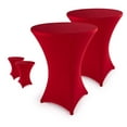 thumbnail image 3 of Stretch cover bar table covers - elegant bar table cover for bistro table anthracite, 3 of 9