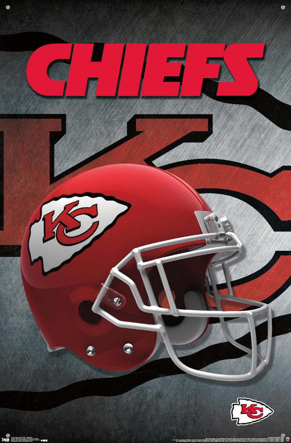 NFL Kansas City Chiefs - Helmet 16 Wall Poster, 22.375" x 34"