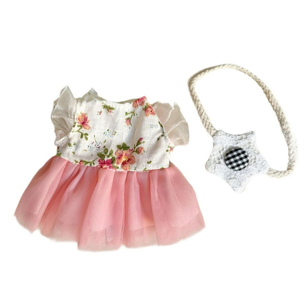 Figura de peluche con falda de tul para vestir, juego de simulación, bricolaje, moda, educativo, vestido de princesa, propias muñecas para