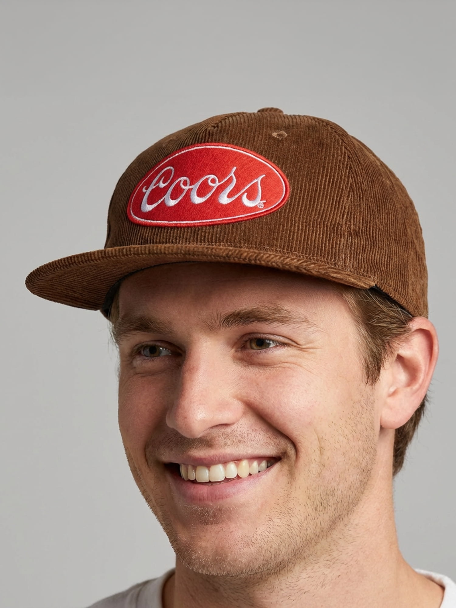 Coors Men's Oval Logo Cotton Snapback Hat, Brown