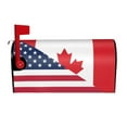 Lsque USA Canada Flag Mailbox Cover Standard Size Mailbox