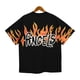 thumbnail image 2 of Palm angels-Jersey de manga corta con estampado de llama para hombre y mujer, jersey de cuello redondo, holgado, 2 of 4