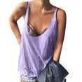 thumbnail image 2 of tarylea Tank Tops for Women Wide Strap Solid Color Camisole Scoop Neck Loose Tunic Casual Summer Trendy Dailywear Tops, 2 of 7