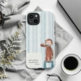 thumbnail image 6 of Curious Monkey Bible Verse Phone Case, Toothbrush Psalm 46:5 Quote Blue Stripe Cover for iPhone 17 16 15 14 13 12 11 Pro Plus Mini, 6 of 6