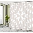 thumbnail image 4 of Ambesonne Bohemian Shower Curtain, Flowers Vintage Petals Art, 69"Wx84"L, Pale Eggshell and Grey, 4 of 4