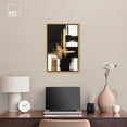 thumbnail image 3 of Golden Contrast I Canvas Gold Leaf Wall Art by Art Remedy, Gold Frame, 16" x 24", 3 of 7