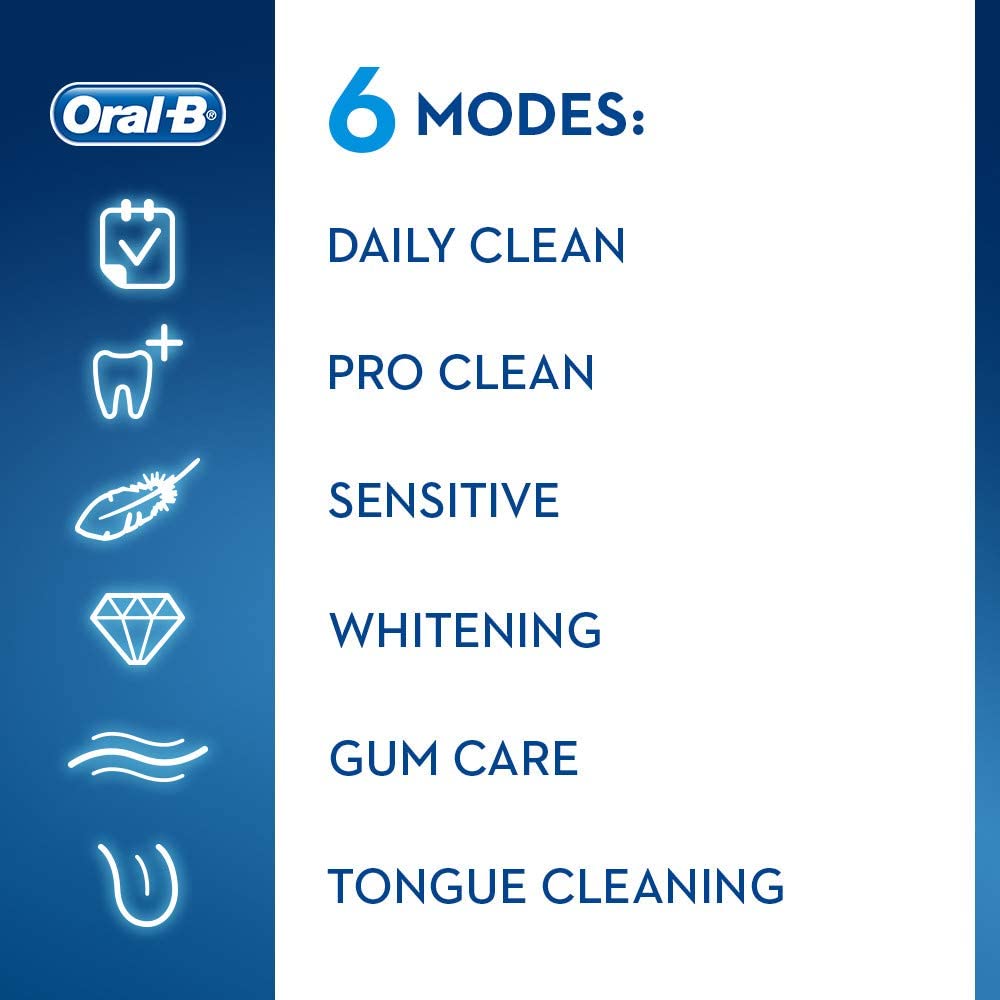 Oral B Genius 9000 Crossaction Electric Toothbrush 1 Black App Connected Handle 6 Modes With Sensitive Gum Care Walmart Com Walmart Com