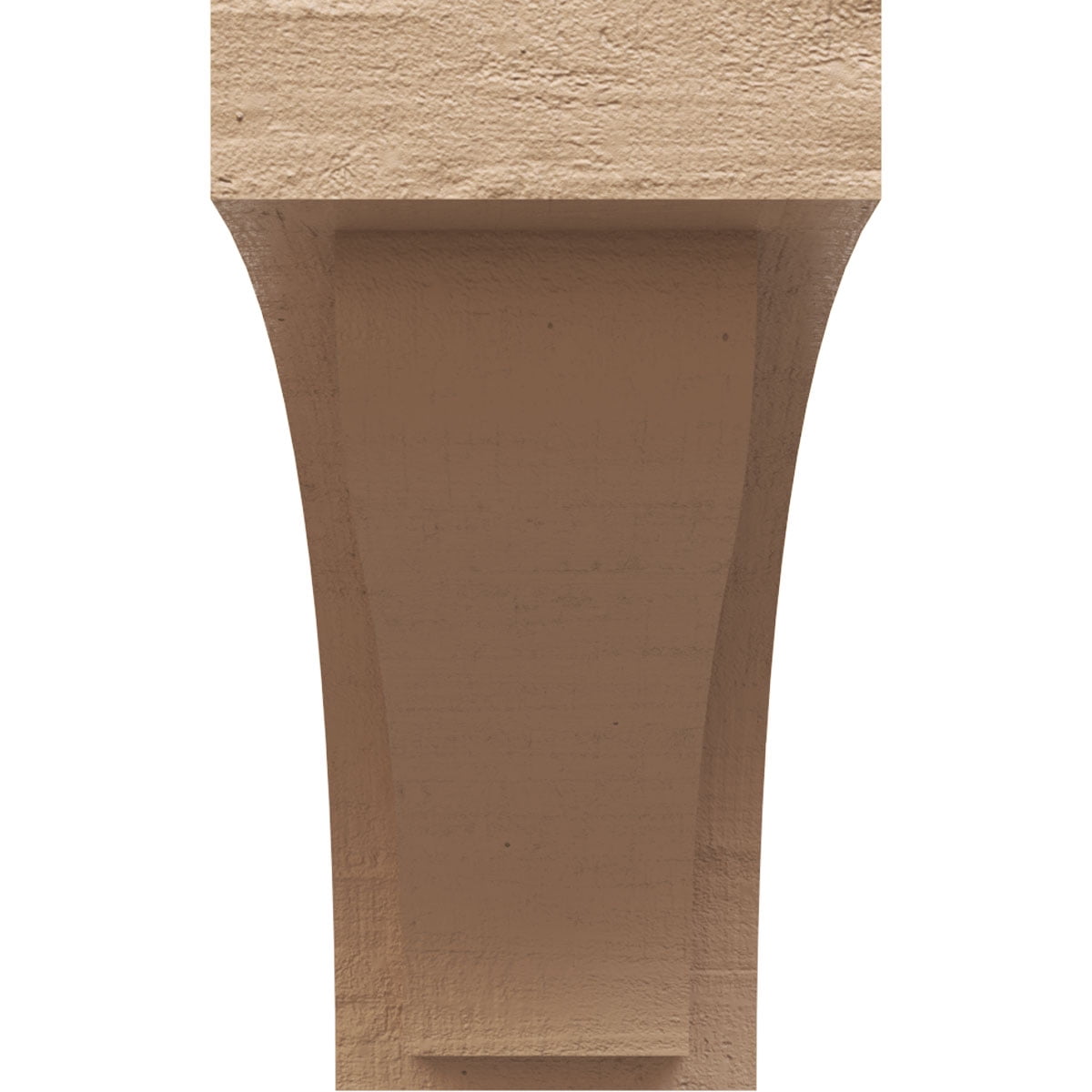 6"W x 18"D x 12"H Classic Helena Rough Cedar Woodgrain TimberThane Corbel, Primed Tan