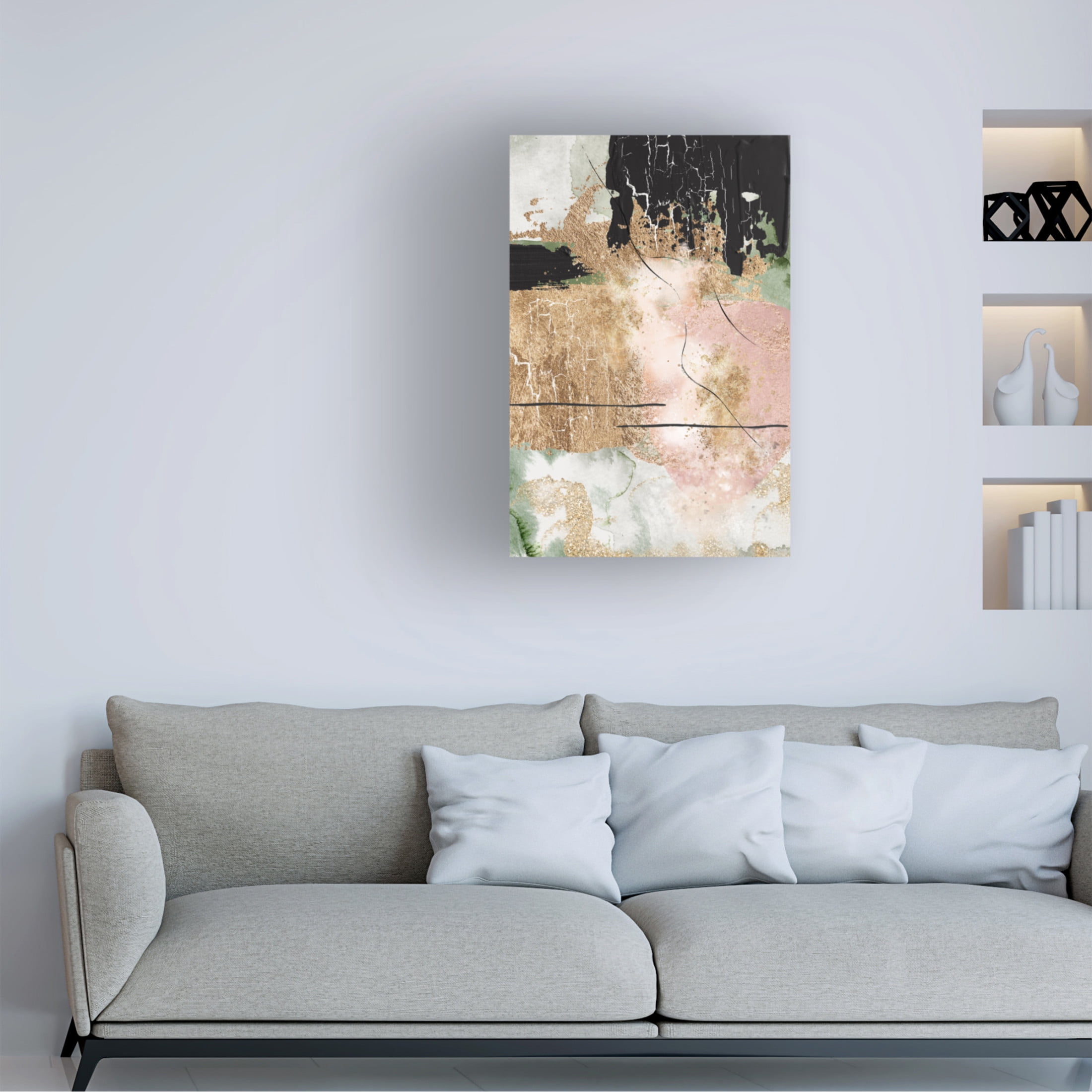 Trademark Fine Art Sally Ann Moss Chaos in Bloom 3 Canvas Wall Art