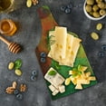 thumbnail image 5 of Psychedelic Cutting Board, Abstract Surreal Fractal Dreamlike Fantasy Harmony of Color Theme, Decorative Tempered Glass Cutting and Serving Board, Wine Bottle Shape, Green Yellow, by Ambesonne, 5 of 5