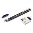 thumbnail image 2 of XEOVHV Clictek Retractable Fountain Pen Set, Blue Ink Medium Nib Black Barrel Pens Includes 5 Ink Cartridges Smooth Writing for Sketching Journaling Calligraphy Gift (Erasable Blue), 2 of 7