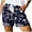 Navy, variant on Womens Shorts Womens Drawstring Shorts Summer Elastic Waist Lightweight Casual Shorts With Pockets