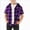 A112-Purple, variant on Boys Plaid Hoodie Shirts Short Sleeve Button Down Flannel Shirt Jacket Summer Hooded T Shirts Tops For Kids,Hooded Flannel Shirt 12-13 Years