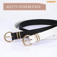 thumbnail image 6 of WHIPPY Women's Leather Belt Gold Buckle Plus Size Waist Belts for Jeans Dresses, 6 of 7