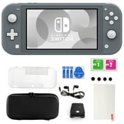 Refurbished Nintendo Switch Lite in Gray with 11 in 1 Accessories Kit