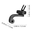 thumbnail image 2 of OULII 2Pcs Black Vertical Adapter with 360 Degree Swivel for Action Camera Adjustable Angle Mount, 2 of 8