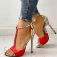 thumbnail image 1 of LSLJS Femmes Dames Été Aguichant Ajouré Bouche de Poisson Mince High Heel Sandales Chaussures Décontractées, 1 of 9