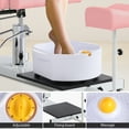thumbnail image 3 of KIGOTY Pedicure Chair with Stool Massage Foot Bath, 360 Degree Swivel Foot Spa Chair, Hydraulic Pedicure Chair for Massage Shop, Pedicure Shop, Beauty Salons, Spa, Pink, 3 of 7