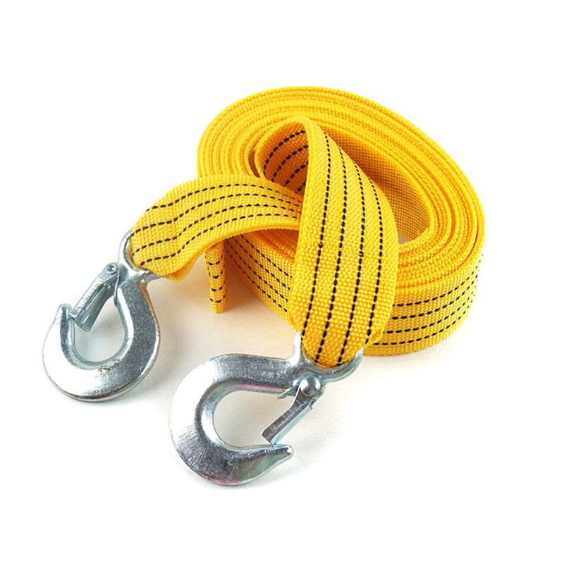 9,000# Tow Strap Retract 14ft Abrasion resistant Safe load: 3000 lbs Yellow 