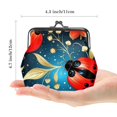 thumbnail image 2 of Stylish and Durable Coin Purse with 0.7 Microfiber and Zinc Alloy Jaws, 4.3x4.7 in/11x12 cm - for Organizing and Securing Your Coins!, 2 of 7