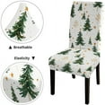 thumbnail image 5 of Christmas Chair Covers for Dining Room Set of 6, Stretch Dining Chair Cover, Kitchen Christmas Tree Chair Slipcovers, Removable Covers for Holiday Decorations & Party, 5 of 5