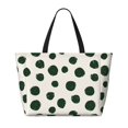 thumbnail image 2 of Rocae Abstract Green Polka Dot for Large Women's Waterproof Beach Bag Tote with 7 Pockets Pool Bag for Travel Gym Vacation, 2 of 6