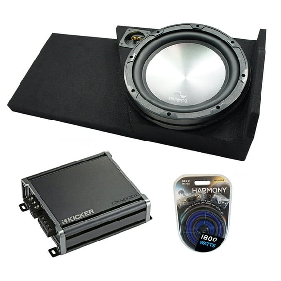 2014 - 2018 GMC Sierra Double Cab Harmony HA-A102 Single 10 Sub Box CXA800.1