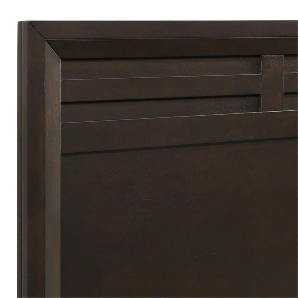 Picket House Furnishings Warren 42"W Twin Panel Wood Bed in Merlot