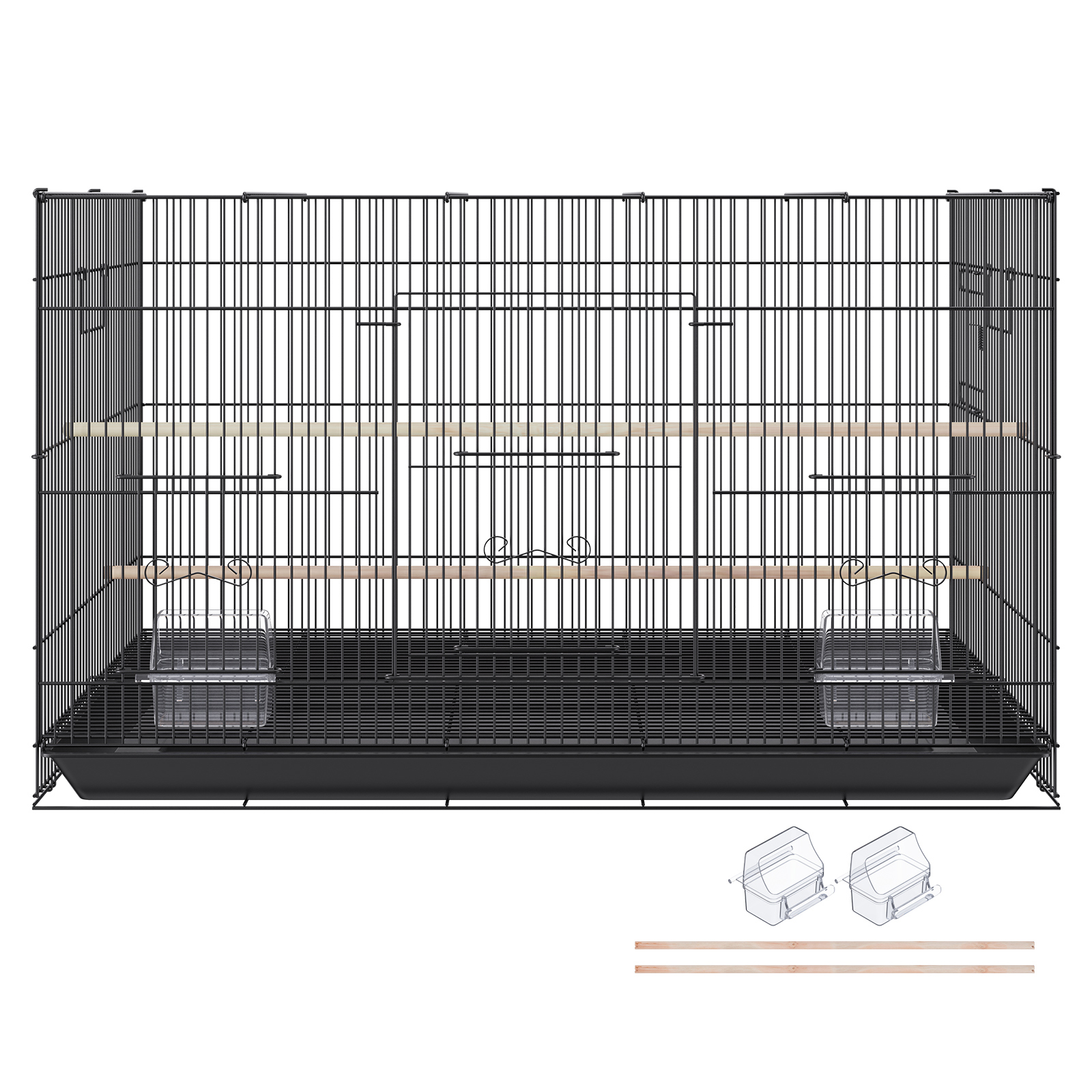 KFFKFF 30 Inch Bird Enclosure with Mobile Stand