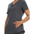 thumbnail image 6 of Genuine Dickies Women’s Stretch Twill V-Neck Rib-Knit Trim Scrub Top, WM12T914, 6 of 7