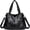 Black, variant on Sunyuer Vintage Large Capacity Shoulder Crossbody Tote Bags for Women PU Leather Hobo Satchel Y2K Purses Commute Travel Bags