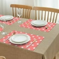 thumbnail image 4 of Red Gingham Placemat Red Gingham Colored Table Mat Kitchen Table Mats for Tea Parties Dinner Table Setting Decorations-Star 4 Piece, 4 of 7