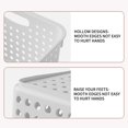 thumbnail image 6 of Plastic Storage Basket, Storage Container Box with Handles, Open Storage Bin for Bathroom Shelves Pantry Closet Office, 6 of 7