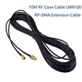 thumbnail image 4 of Extension Cord, Coaxial Cable Extender, RP-SMA Male to RP-SMA Female RF Coax Cable for 4G GPS Mobile Wireless Network Router WiFi Adapter Security Camera, Black, 4 of 7