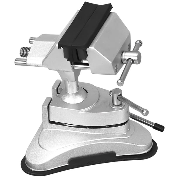 Tornillo De Banco Con Ventosa Estable Rotación Universal Tornillo De Banco De Aleación De Aluminio Robusto Ajustable Multifuncional Tornillo De Mesa Pequeño Abrazadera Con Base De Ventosa De Goma Scienceny TO002862-00