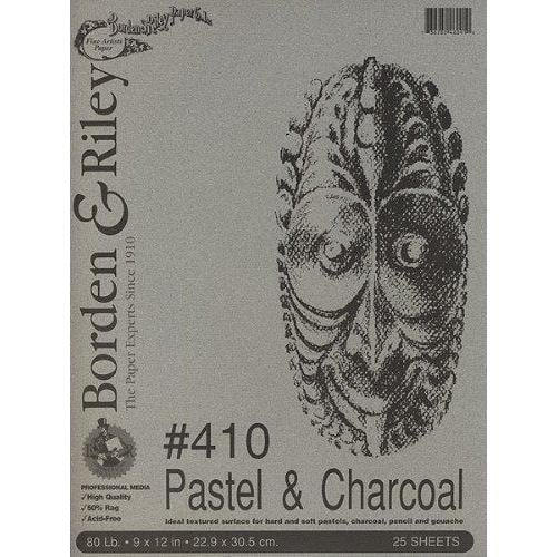 Borden & Riley Pastel & Charcoal Paper Gray 12x18 Inch Pad