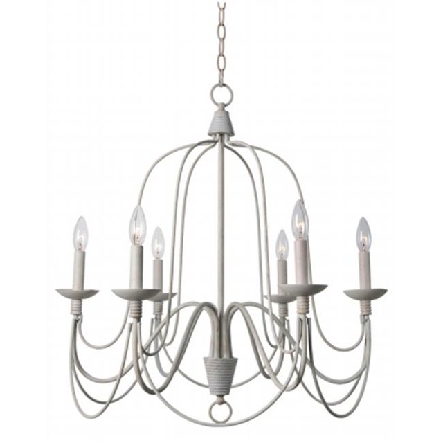 Kenroy 93066WH Lustre 6 Lumières - Blanc