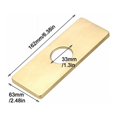 thumbnail image 5 of Placa de orificio para fregadero de cocina para grifo de baño, grifo de níquel cepillado ESC, 5 of 5