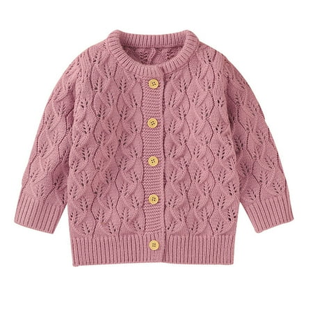 

Sales Honeeladyy Newborn Infant Baby Girl Boy Winter Fall Solid Color Jacket Warm Button Coat Knit Outwear Sweater Back to School