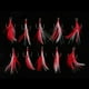 thumbnail image 4 of 10 anzuelos de pesca de plumas artificiales resistentes, anzuelos triples para remolque, 4 tamaños 06, 4 of 8