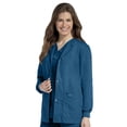 thumbnail image 1 of Landau Veste de Blouse Médicale pour Femmes à 4 Poches : Coupe Classique Décontractée, Col Rond, Boutons Pression devant et Poignets en Tricot 7525, 1 of 6