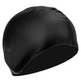thumbnail image 3 of Gorro De Natación, Suave, Portátil, Cómodo, Antideslizante, Protector De Cabeza De Natación Con Protección Para Los Oídos Para Cabello Largo OTVIAP Negro, 3 of 8