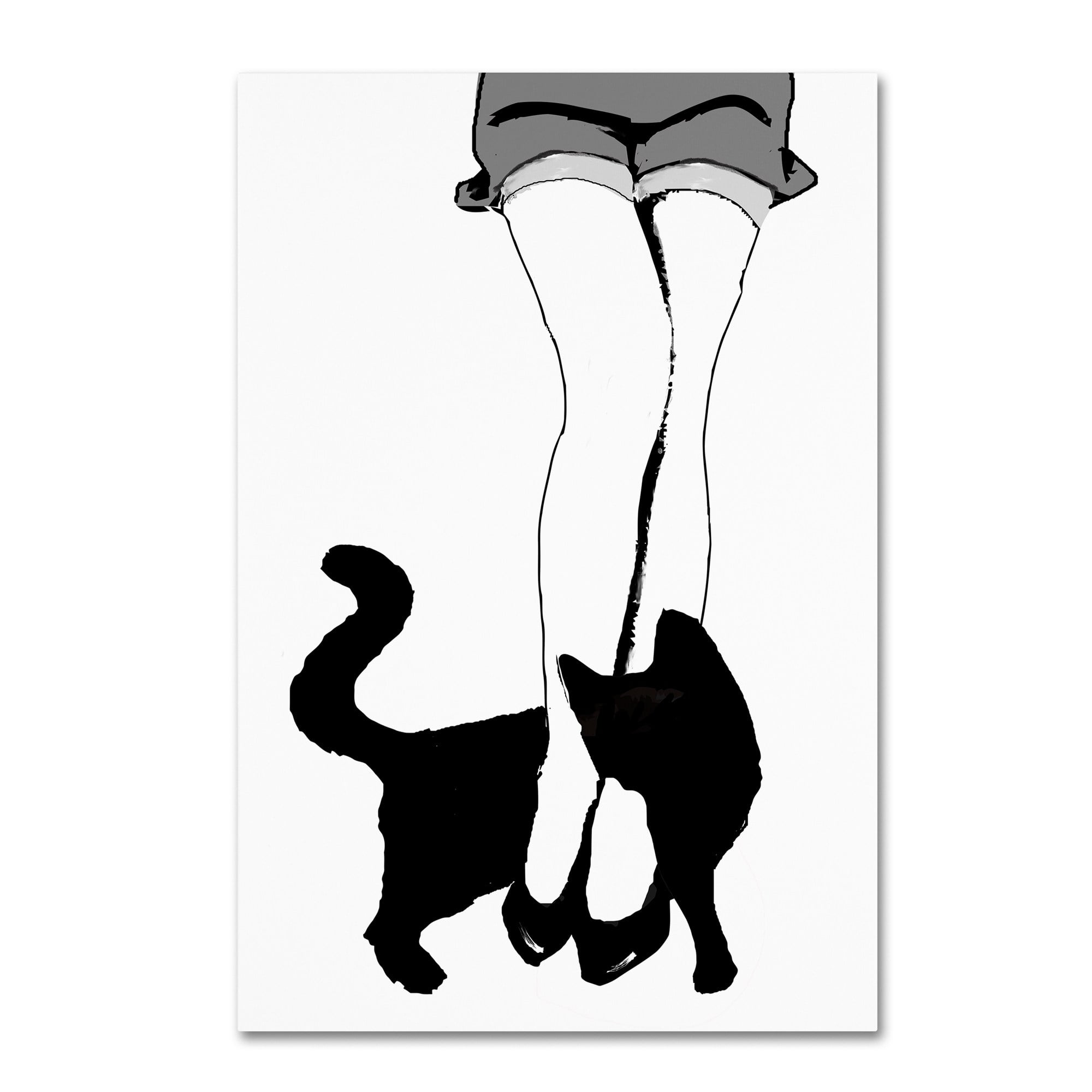 "Black Cat" Canvas Art by Color Bakery