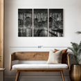 thumbnail image 3 of Elephant Stock New York City Skyline Monochrome Wall Art - Horizontal Multi Panel Canvas - Living Room Wall Decor - City Multi Panel - Gray And Brown Decor By Melanie Viola - 45" x 28", 3 of 8