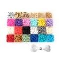 thumbnail image 1 of Toystoory Fabricación de joyas Cuentas Pulseras de colores Materiales de artesanía de bricolaje con caja Trabajo de arte bohemio estético para Artesanía 24-Zellen, 1 of 6